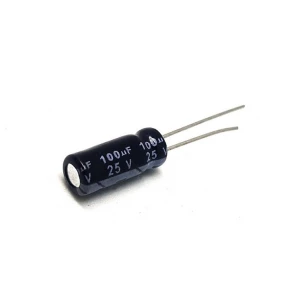 CAPACITOR ELECTROLÃTICO 100UF 25V